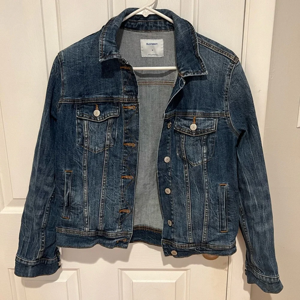 Old Navy Medium Wash Denim Jacket- Size Medium - Picture 1 of 6